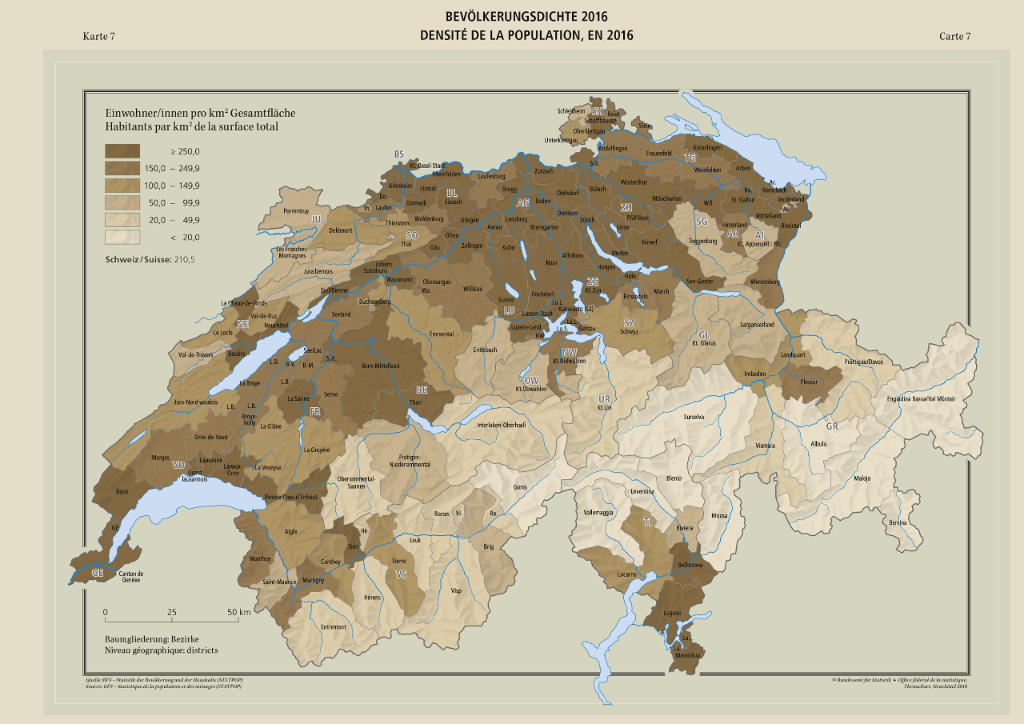 Graphisch-statistischer Atlas der Schweiz 1897-2017 Karte 7