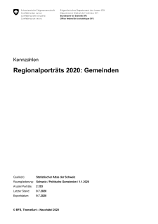 Regionalporträts 2020: Gemeinden