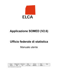 Statistica degli istituti medico-sociali - SOMED Manuale utente - V2.6