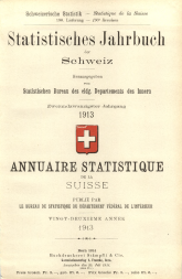 Annuaire statistique de la Suisse 1913