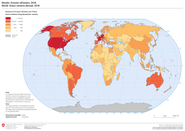 World: Swiss citizens abroad